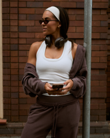 HYBRID RIBBED TANK - IVORY