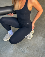 SCULPT RACER TOP - BLACK
