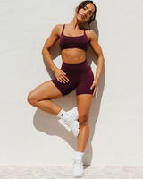 LUXE BIKER SHORTS V2 - BEET