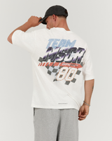 MENS SLUB OVERSIZED TEE - PORCELAIN SLAMDUNK