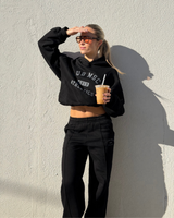CLUB MSCR WIDE LEG SWEATPANT - BLACK