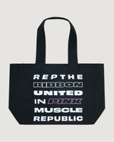 TOTE BAG - BLACK UNITED IN PINK