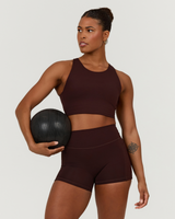 MOTION 360 OPEN BACK LONG LINE SPORTS BRA - RUM