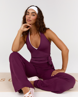 FLUID WRAP TOP - BEET