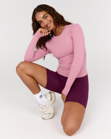 ATHLEISURE LONG SLEEVE TOP - BLOOM