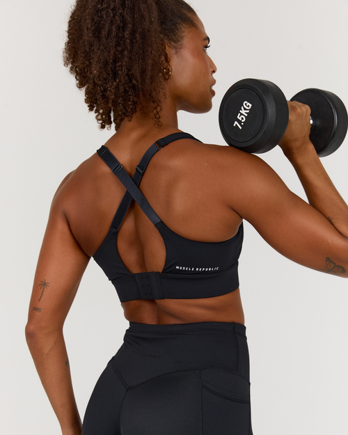 TRAINING RANGE IMPACT BRA - BLACK