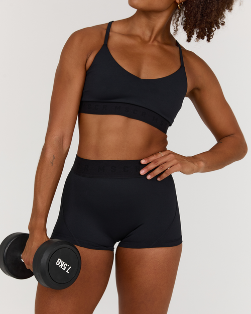 TRAINING RANGE POWER SHORTS 3" - BLACK