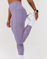 SCULPT POCKET FULL LENGTH LEGGINGS - DUSTED GRAPE