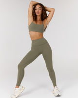 AIRE FULL LENGTH LEGGINGS - OLIVE SMOKE