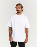 LIGHTWEIGHT OVERSIZED TEE - WHITE