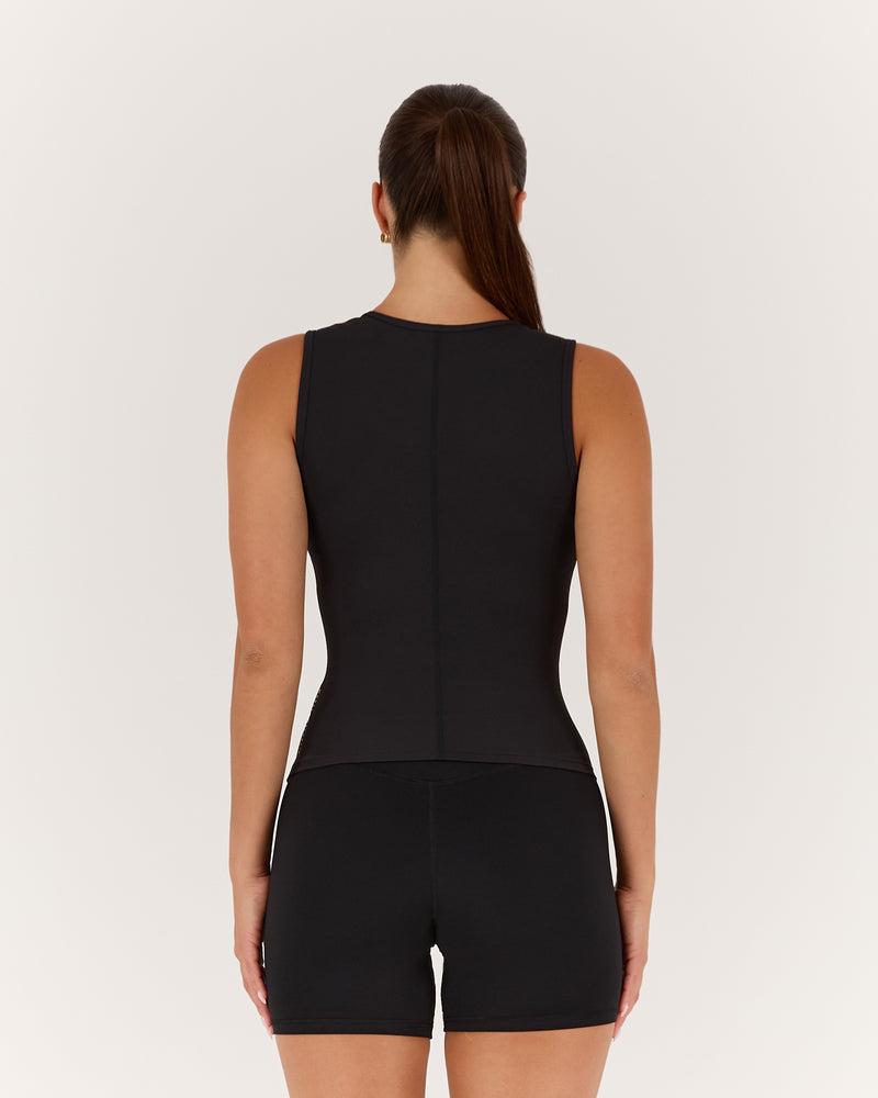 FLUID TANK TOP - BLACK