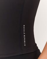 FLUID TANK TOP - BLACK