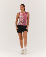 FLUID TANK TOP - TIGER PEACH