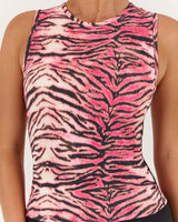 FLUID TANK TOP - TIGER PEACH