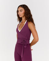 FLUID WRAP TOP - BEET