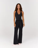 FLUID WRAP TOP - BLACK