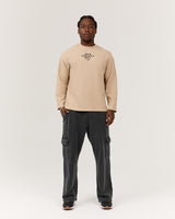 MEN'S OVERSIZED WAFFLE LONG SLEEVE TEE - GRAIN FOUNDRY