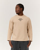MEN'S OVERSIZED WAFFLE LONG SLEEVE TEE - GRAIN FOUNDRY
