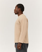 MEN'S OVERSIZED WAFFLE LONG SLEEVE TEE - GRAIN FOUNDRY