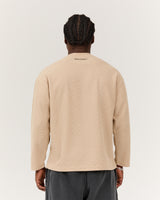 MEN'S OVERSIZED WAFFLE LONG SLEEVE TEE - GRAIN FOUNDRY