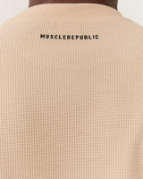 MEN'S OVERSIZED WAFFLE LONG SLEEVE TEE - GRAIN FOUNDRY