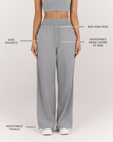 DRAWSTRING RELAXED PANT - VAPOUR