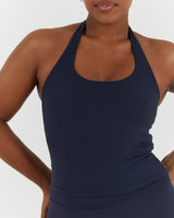 LUXE HALLY TOP - DEEP NAVY