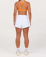 HYBRID INBUILT RUN SHORTS 3" - AR WHITE