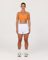 HYBRID INBUILT RUN SHORTS 3" - AR WHITE