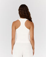 HYBRID RIBBED TANK - IVORY