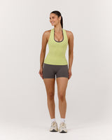 HYBRID RIBBED TANK - SOFT LIME