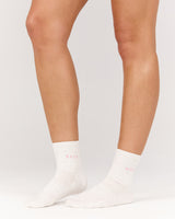 ICON EVERYDAY CREW SOCKS - SNOW GREY MARLE