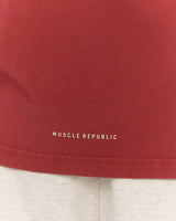 MEN'S BOXY TANK - FADED BRICK ICON