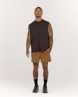 MEN'S BOXY TANK - FADED VOLCANO ICON