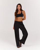 ICONIC WIDE LEG PANT - BLACK