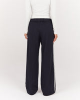 ICONIC WIDE LEG PANT - DEEP NAVY
