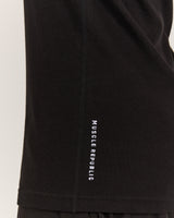IGNITE RIBBED SINGLET - BLACK