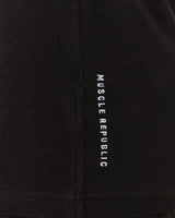 IGNITE RIBBED SINGLET - BLACK