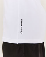 IGNITE RIBBED SINGLET - WHITE