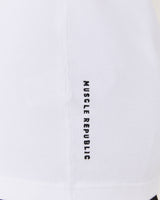 IGNITE RIBBED SINGLET - WHITE