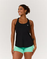 INTERVAL LONGLINE SINGLET - BLACK