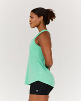 INTERVAL LONGLINE SINGLET - CYBER MINT
