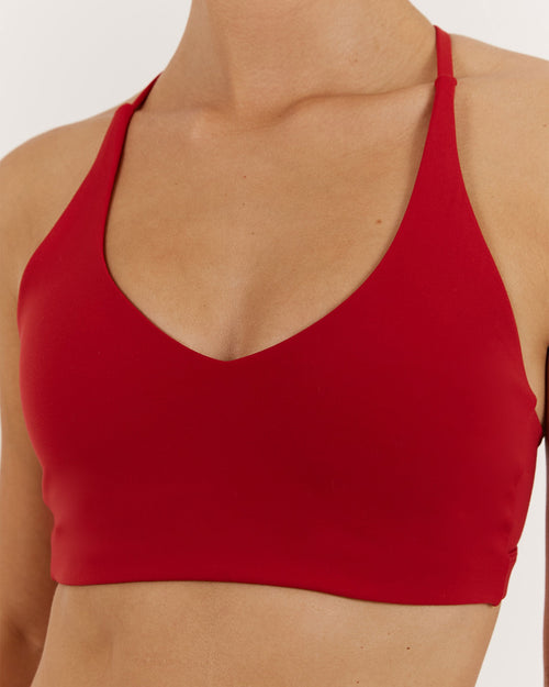 LUXE KELSEY BRA - CHERRY