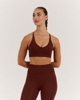 LUXE KELSEY BRA - CHOCOLATE