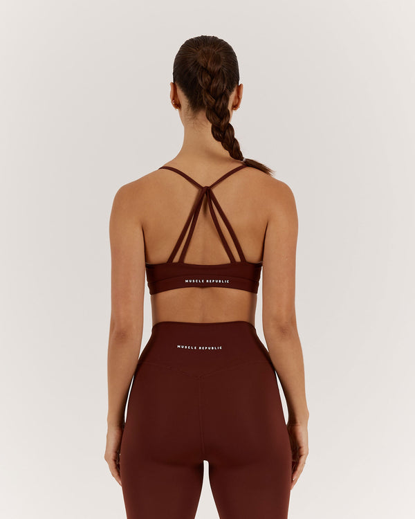 LUXE KELSEY BRA - CHOCOLATE