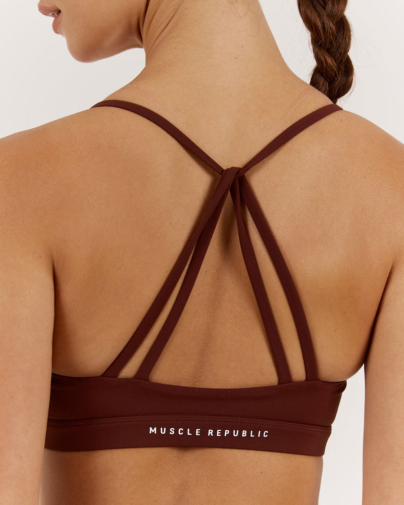 LUXE KELSEY BRA - CHOCOLATE