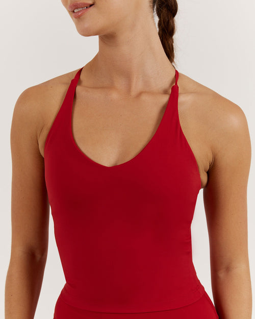 LUXE KELSEY TOP - CHERRY