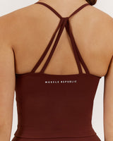 LUXE KELSEY TOP - CHOCOLATE