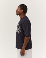 MEN'S BOXY TEE - MIDNIGHT NAVY LEAGUE