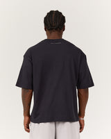 MEN'S BOXY TEE - MIDNIGHT NAVY LEAGUE